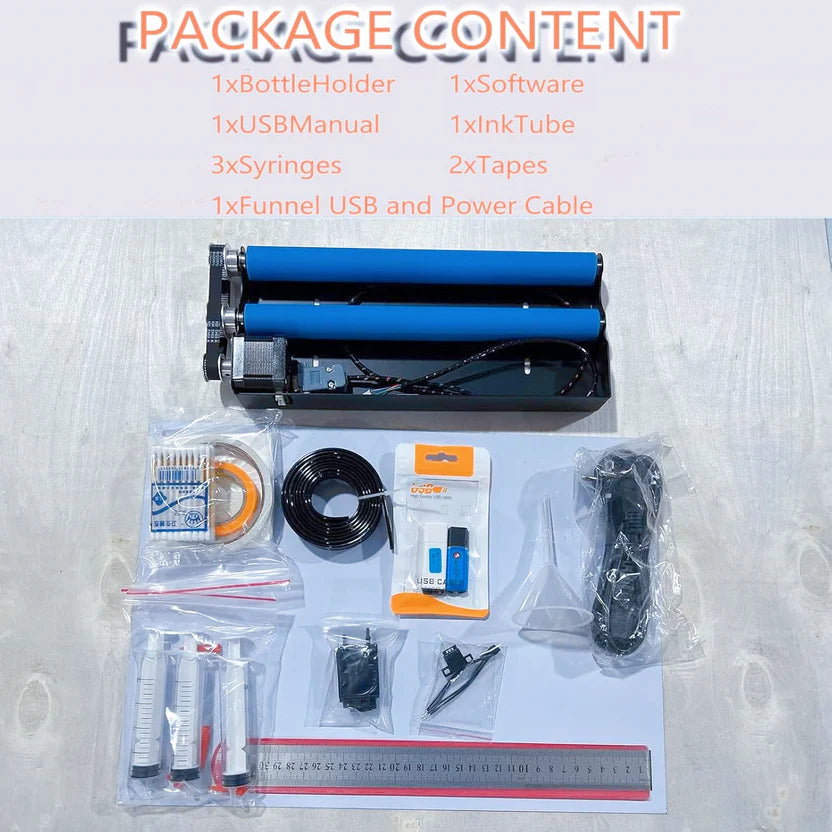 L1800 DTG printer T-shirt machine, 2880 x1440dpi, with vacuum platform and bottle holder, suitable for T-shirt printing, glass, acrylic leather stickers