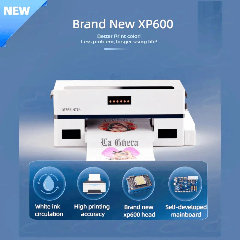 DTF Creative Printer with Cutter & Oven for Dark/Light T-Shirts, Hoodie,Pillow,Different Fabrics