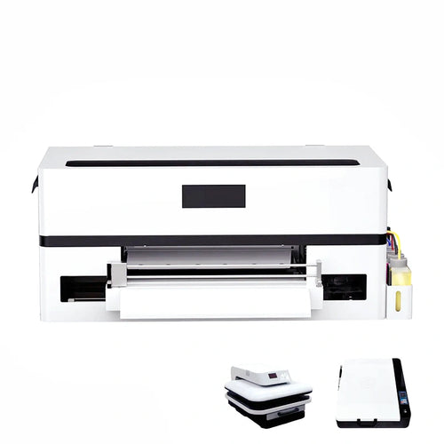 DTF Creative Printer with Cutter & Oven for Dark/Light T-Shirts, Hoodie,Pillow,Different Fabrics
