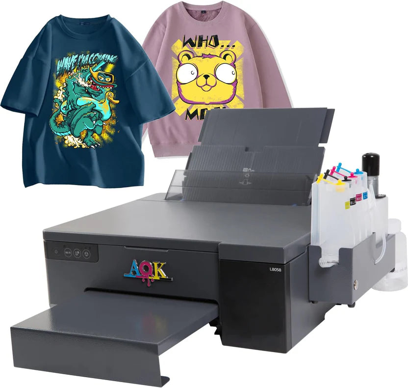 A4 size DTF printer  with xp 500 printhead and timed white ink agitation system