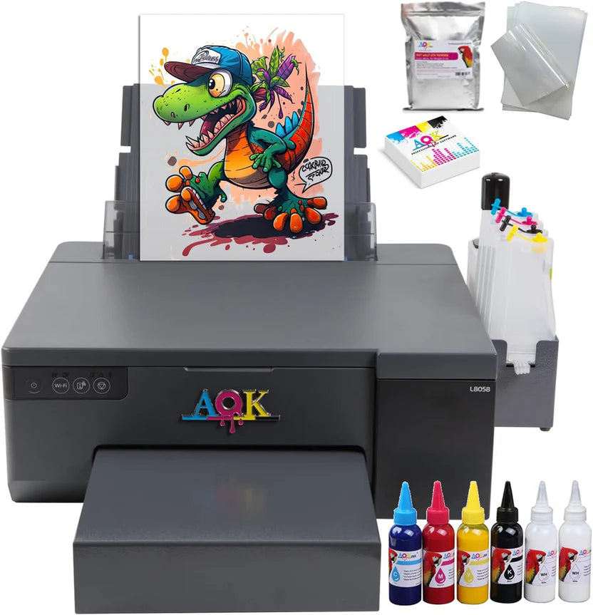 A4 size DTF printer  with xp 500 printhead and timed white ink agitation system