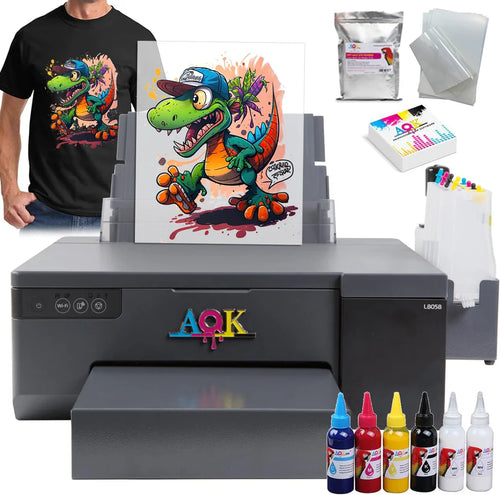 A4 size DTF printer  with xp 500 printhead and timed white ink agitation system