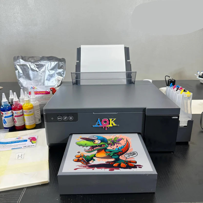 A4 size DTF printer  with xp 500 printhead and timed white ink agitation system